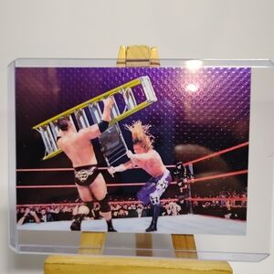 Clear Acrylic Photo Block with Purple Backing